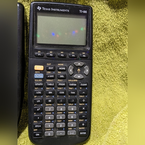 TEXAS Instruments TI-86 Graphing Calculator with Cover in Very Good Condition - Picture 3 of 4
